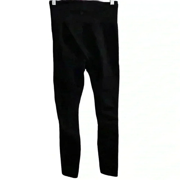 Athleta Women's High Waist Ribbed Knit Leggings Black Size S Ankle Length flawed - Picture 13 of 16